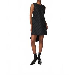 NEW STELLA NOVA bow mini dress in black